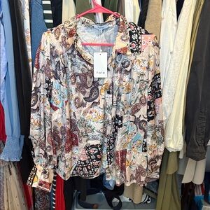 Fate Vibrant Paisley Print Shirt